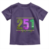 Funny Mardi Gras In Mobile Alabama 251 Toddler T Shirt Skyline Area Code