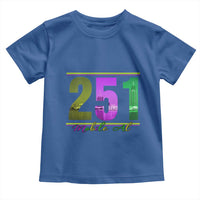Funny Mardi Gras In Mobile Alabama 251 Toddler T Shirt Skyline Area Code