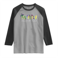 Funny Mardi Gras In Mobile Alabama Raglan Shirt Mobile Where It All Started Jester Hat Fleur De Lis