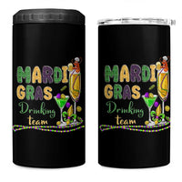 Funny Mardi Gras Drinking Team 4 in 1 Can Cooler Tumbler Cocktails Wine Crawfish Beads Glitter Print - Wonder Print Shop