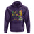 Funny Mardi Gras Drinking Team Hoodie Cocktails Wine Crawfish Beads Glitter Print