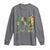Funny Mardi Gras Drinking Team Long Sleeve Shirt Cocktails Wine Crawfish Beads Glitter Print