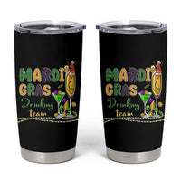 Funny Mardi Gras Drinking Team Tumbler Cup Cocktails Wine Crawfish Beads Glitter Print - Wonder Print Shop