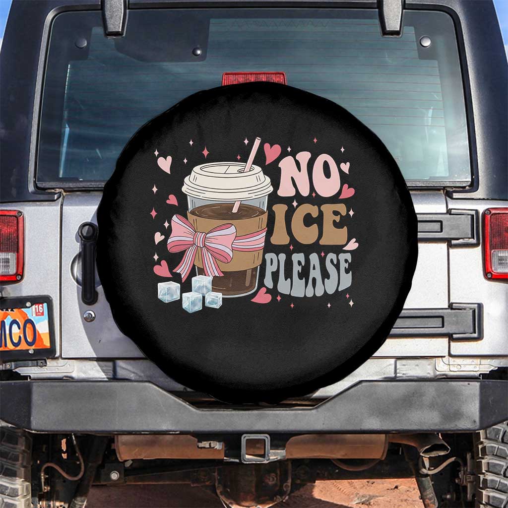 No Ice Please Spare Tire Cover Funny Coffee Lover Anti Ice Satire