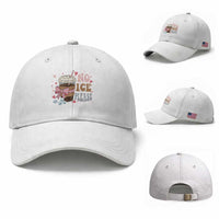 No Ice Please Baseball Cap Funny Coffee Lover Anti Ice Satire