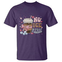 No Ice Please T Shirt Funny Coffee Lover Anti Ice Satire