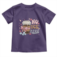 No Ice Please Toddler T Shirt Funny Coffee Lover Anti Ice Satire