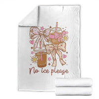 No Ice Please Throw Blanket Funny Coffee Lover Pro Immigration Political