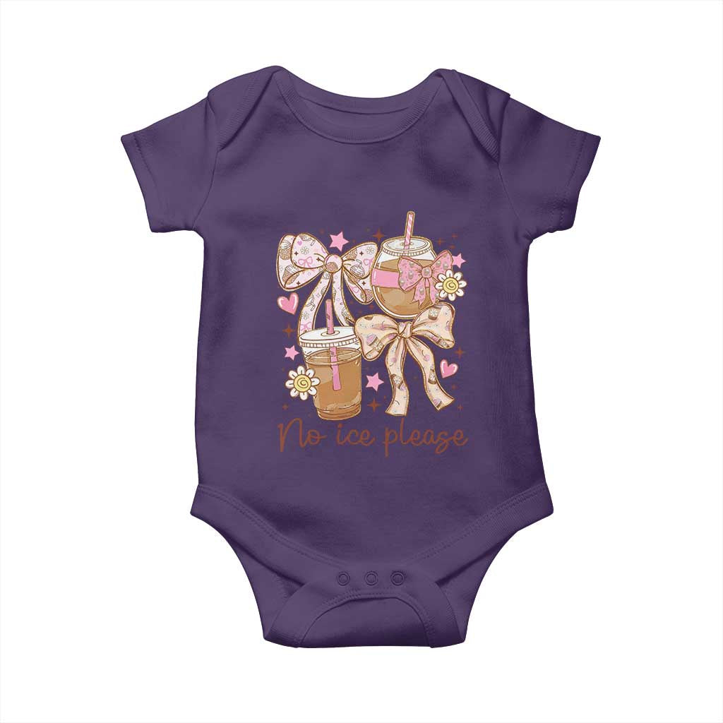 No Ice Please Baby Onesie Funny Coffee Lover Pro Immigration Political