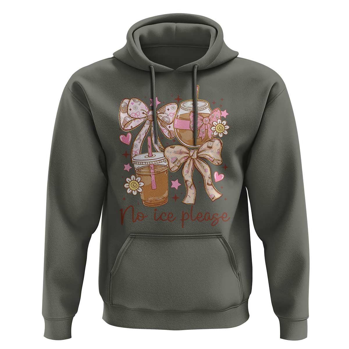 No Ice Please Hoodie Funny Coffee Lover Pro Immigration Political