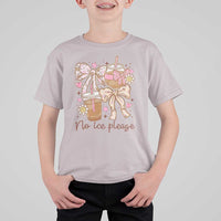 No Ice Please T Shirt For Kid Funny Coffee Lover Pro Immigration Political