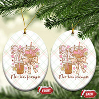 No Ice Please Ceramic Ornament Funny Coffee Lover Pro Immigration Political