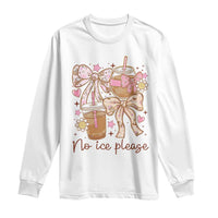 No Ice Please Long Sleeve Shirt Funny Coffee Lover Pro Immigration Political