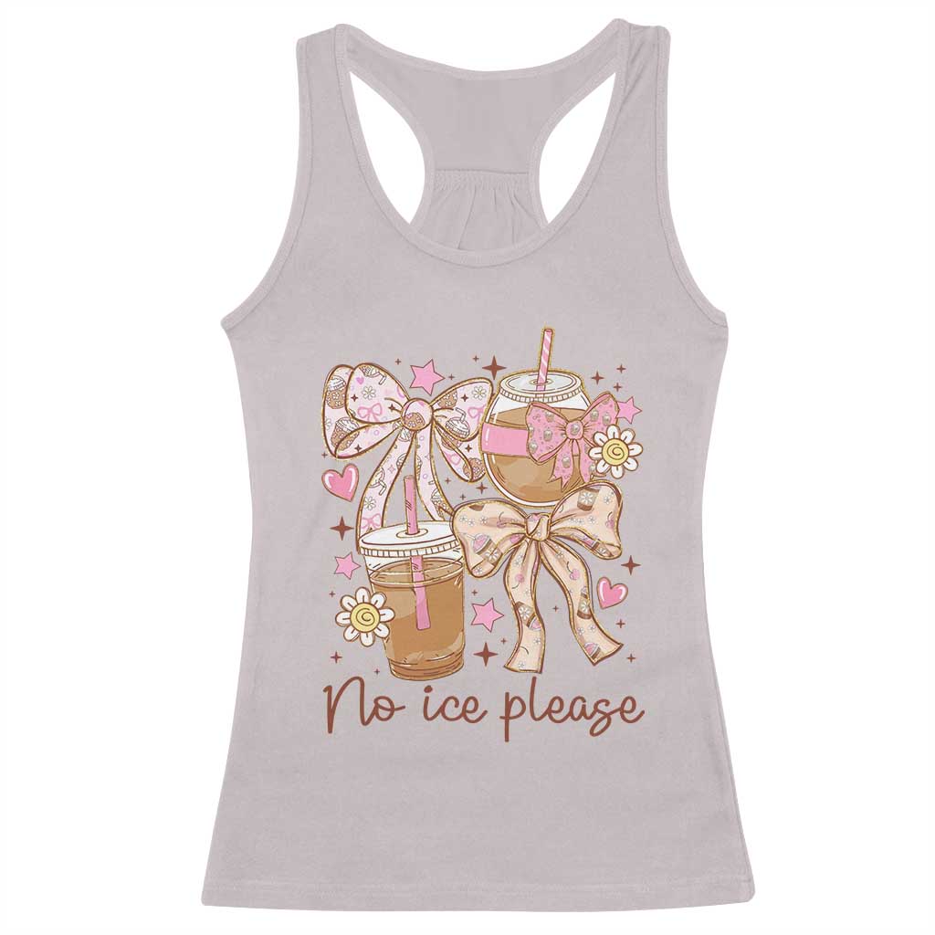 No Ice Please Racerback Tank Top Funny Coffee Lover Pro Immigration Political