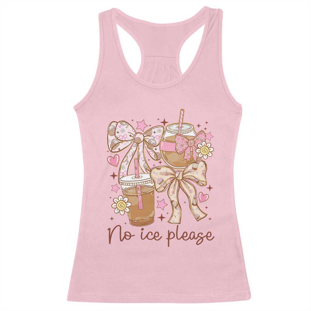 No Ice Please Racerback Tank Top Funny Coffee Lover Pro Immigration Political