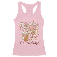 No Ice Please Racerback Tank Top Funny Coffee Lover Pro Immigration Political