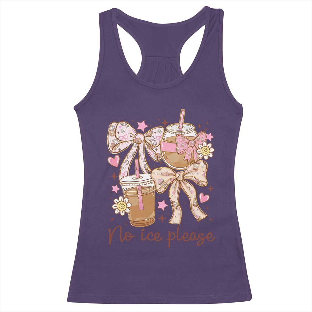 No Ice Please Racerback Tank Top Funny Coffee Lover Pro Immigration Political