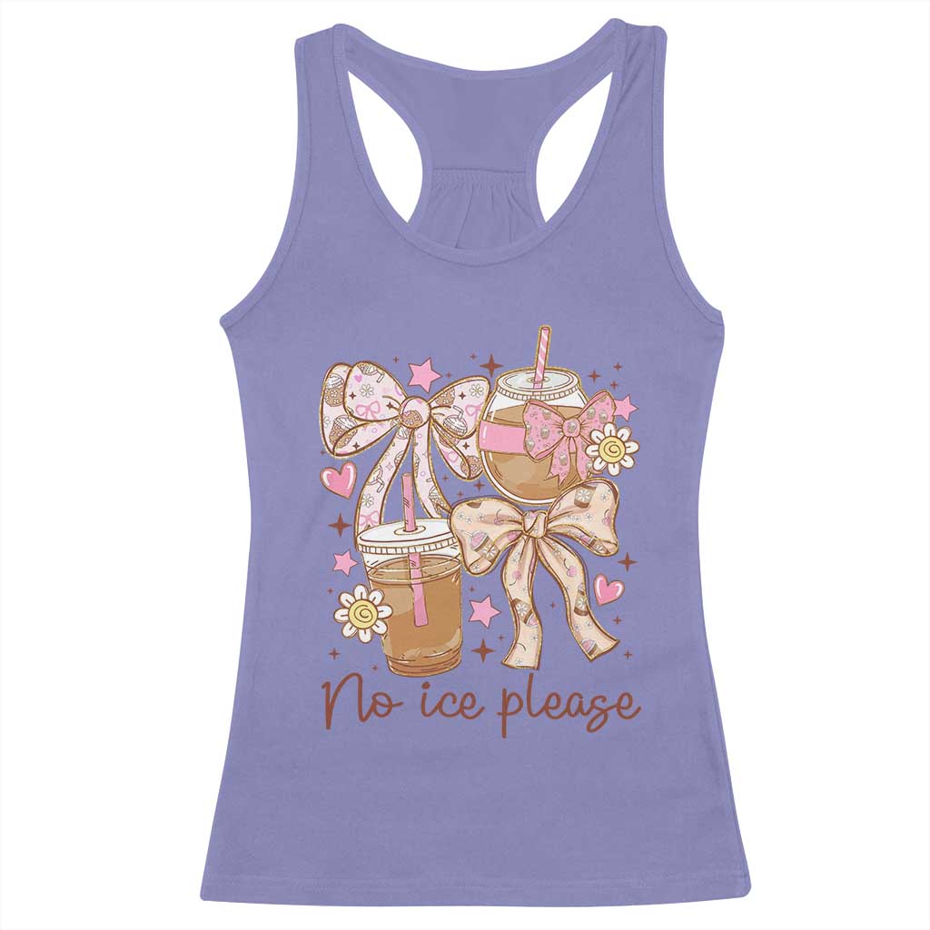 No Ice Please Racerback Tank Top Funny Coffee Lover Pro Immigration Political