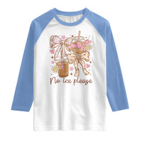 No Ice Please Raglan Shirt Funny Coffee Lover Pro Immigration Political