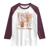 No Ice Please Raglan Shirt Funny Coffee Lover Pro Immigration Political