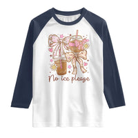 No Ice Please Raglan Shirt Funny Coffee Lover Pro Immigration Political