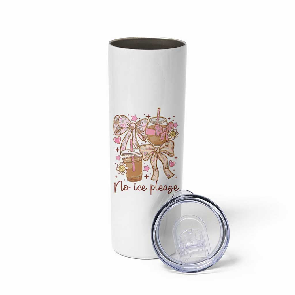 No Ice Please Skinny Tumbler Funny Coffee Lover Pro Immigration Political