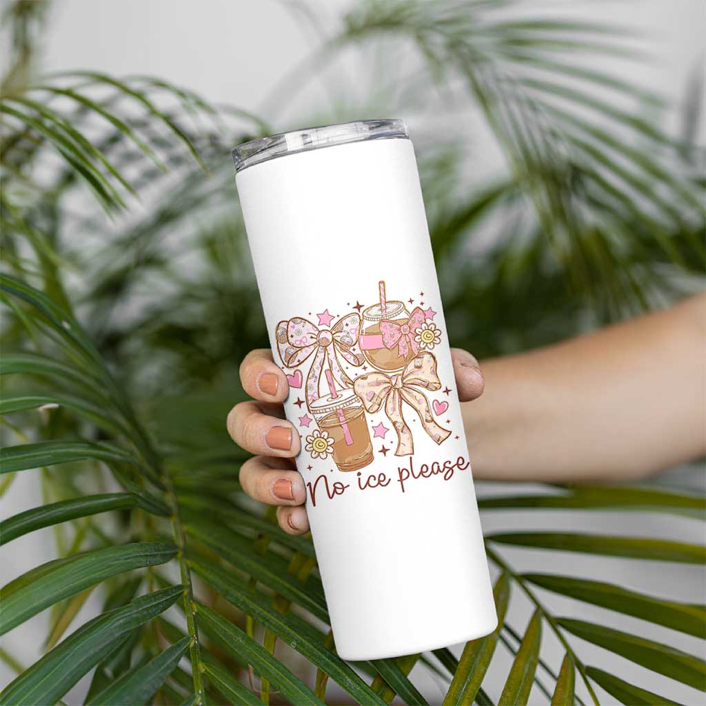 No Ice Please Skinny Tumbler Funny Coffee Lover Pro Immigration Political