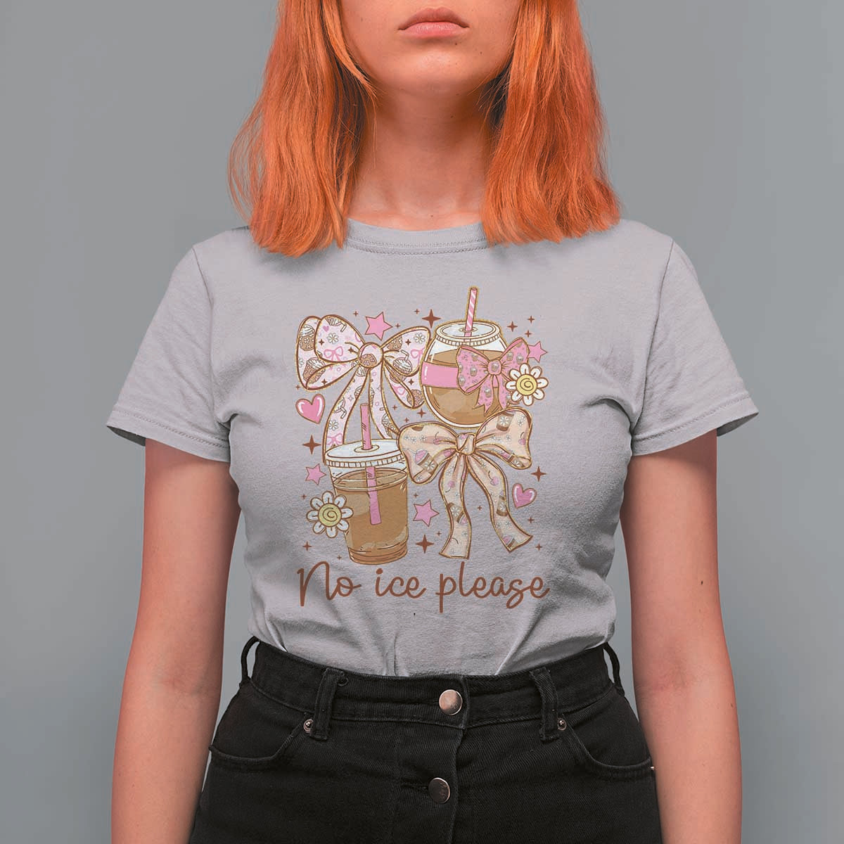 No Ice Please T Shirt For Women Funny Coffee Lover Pro Immigration Political