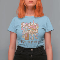 No Ice Please T Shirt For Women Funny Coffee Lover Pro Immigration Political