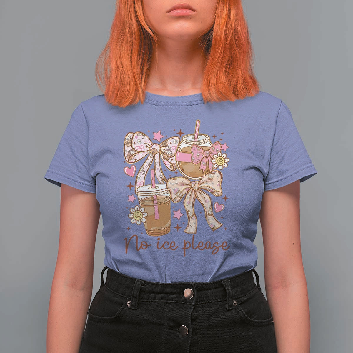 No Ice Please T Shirt For Women Funny Coffee Lover Pro Immigration Political