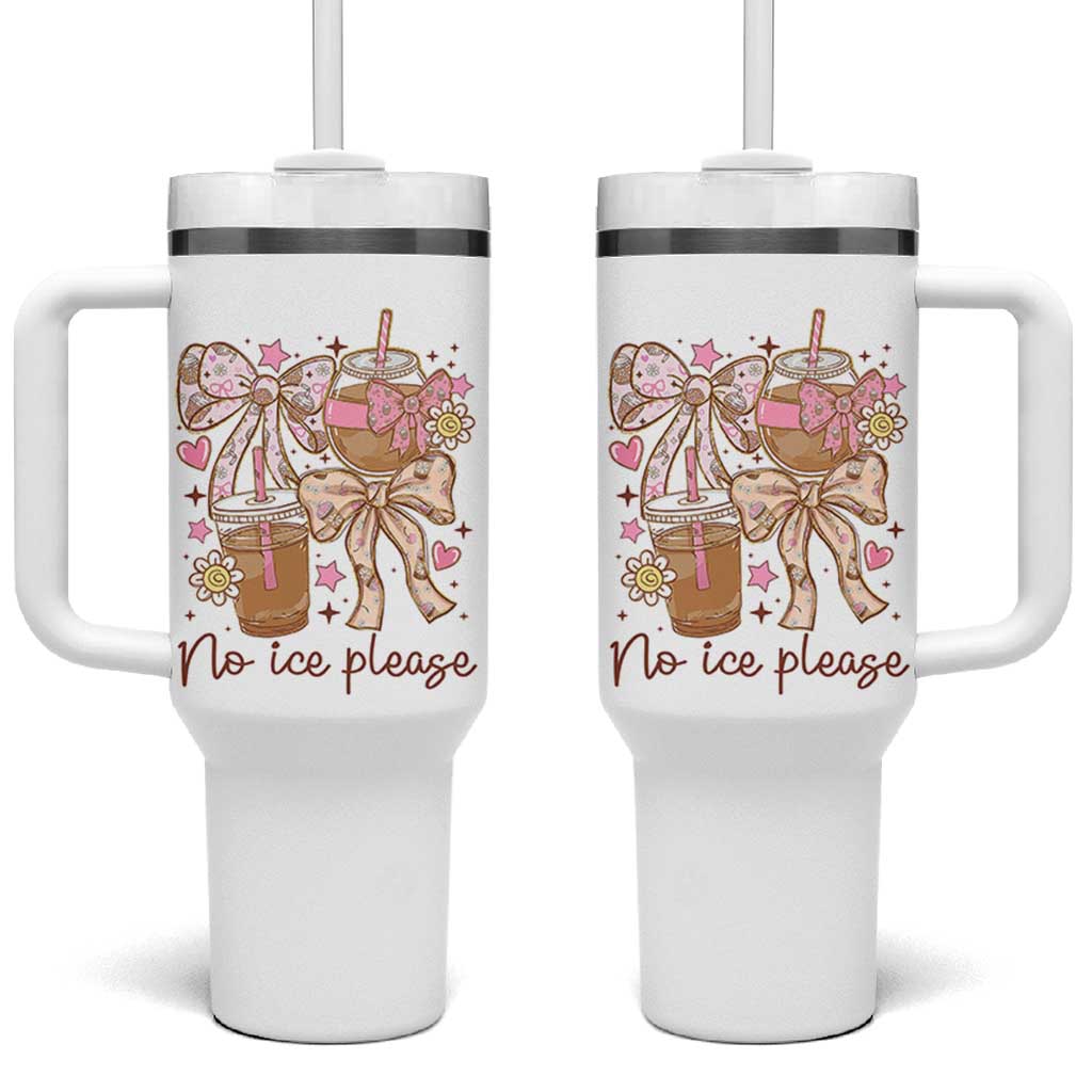 No Ice Please Tumbler With Handle Funny Coffee Lover Pro Immigration Political