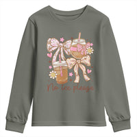 No Ice Please Youth Sweatshirt Funny Coffee Lover Pro Immigration Political