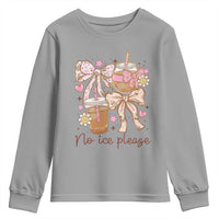 No Ice Please Youth Sweatshirt Funny Coffee Lover Pro Immigration Political