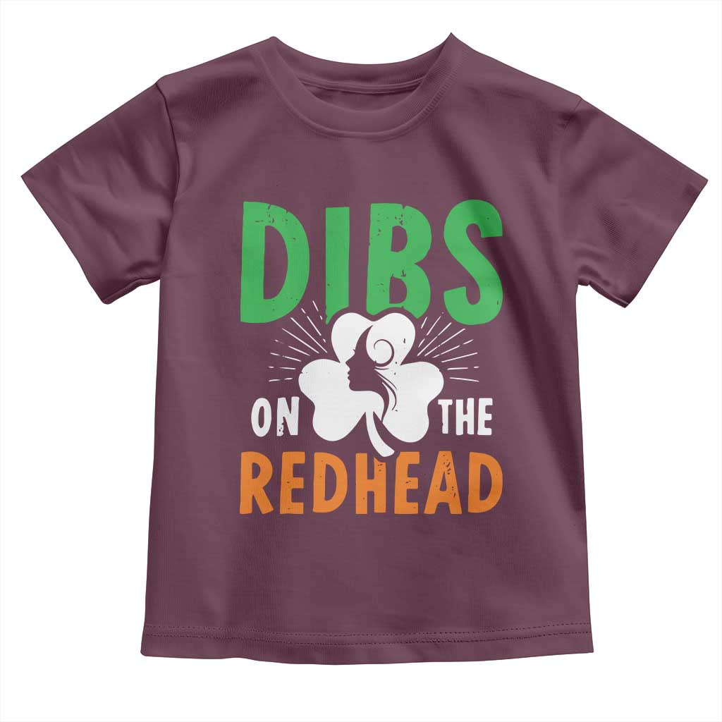 Funny Dibs On The Redhead St Patrick's Day Toddler T Shirt