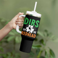 Funny Dibs On The Redhead St Patrick's Day Tumbler With Handle
