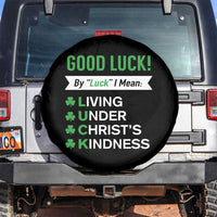 Funny Christian St Patrick's Day Spare Tire Cover Good Luck Mean Living Under Christ's Kindness