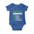 Funny Christian St Patrick's Day Baby Onesie Good Luck Mean Living Under Christ's Kindness