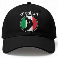 Funny O'Talian Baseball Cap St Patrick's Day Italian Pinched Fingers Shamrock