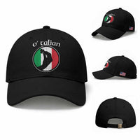 Funny O'Talian Baseball Cap St Patrick's Day Italian Pinched Fingers Shamrock