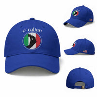 Funny O'Talian Baseball Cap St Patrick's Day Italian Pinched Fingers Shamrock