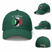 Funny O'Talian Baseball Cap St Patrick's Day Italian Pinched Fingers Shamrock