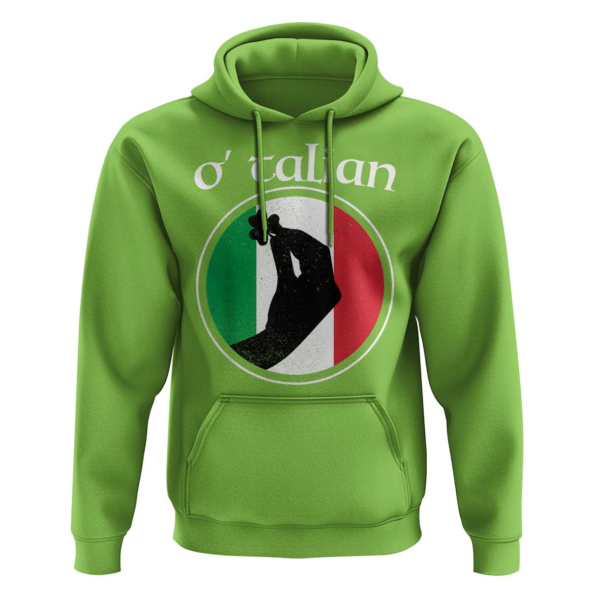 Funny O'Talian Hoodie St Patrick's Day Italian Pinched Fingers Shamrock