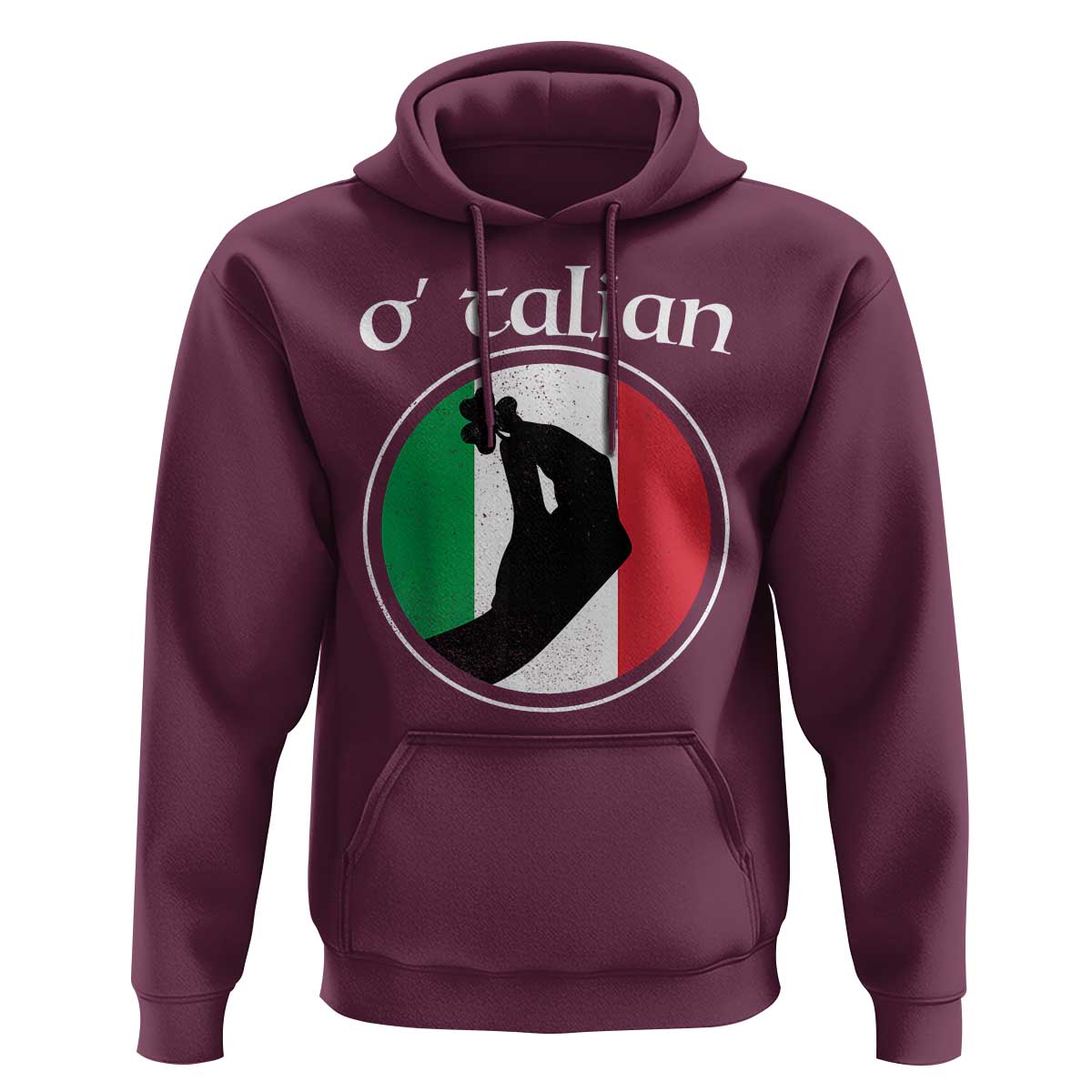 Funny O'Talian Hoodie St Patrick's Day Italian Pinched Fingers Shamrock