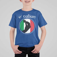 Funny O'Talian T Shirt For Kid St Patrick's Day Italian Pinched Fingers Shamrock