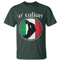 Funny O'Talian T Shirt St Patrick's Day Italian Pinched Fingers Shamrock