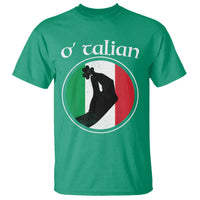 Funny O'Talian T Shirt St Patrick's Day Italian Pinched Fingers Shamrock