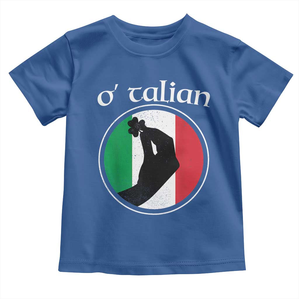 Funny O'Talian Toddler T Shirt St Patrick's Day Italian Pinched Fingers Shamrock