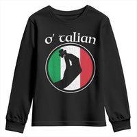 Funny O'Talian Youth Sweatshirt St Patrick's Day Italian Pinched Fingers Shamrock