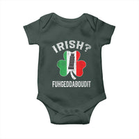 Funny St Patrick's Day Italian Baby Onesie Irish Fuhgeddaboudit Pisa Tower Shamrock