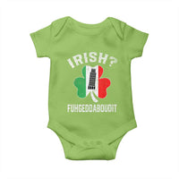 Funny St Patrick's Day Italian Baby Onesie Irish Fuhgeddaboudit Pisa Tower Shamrock